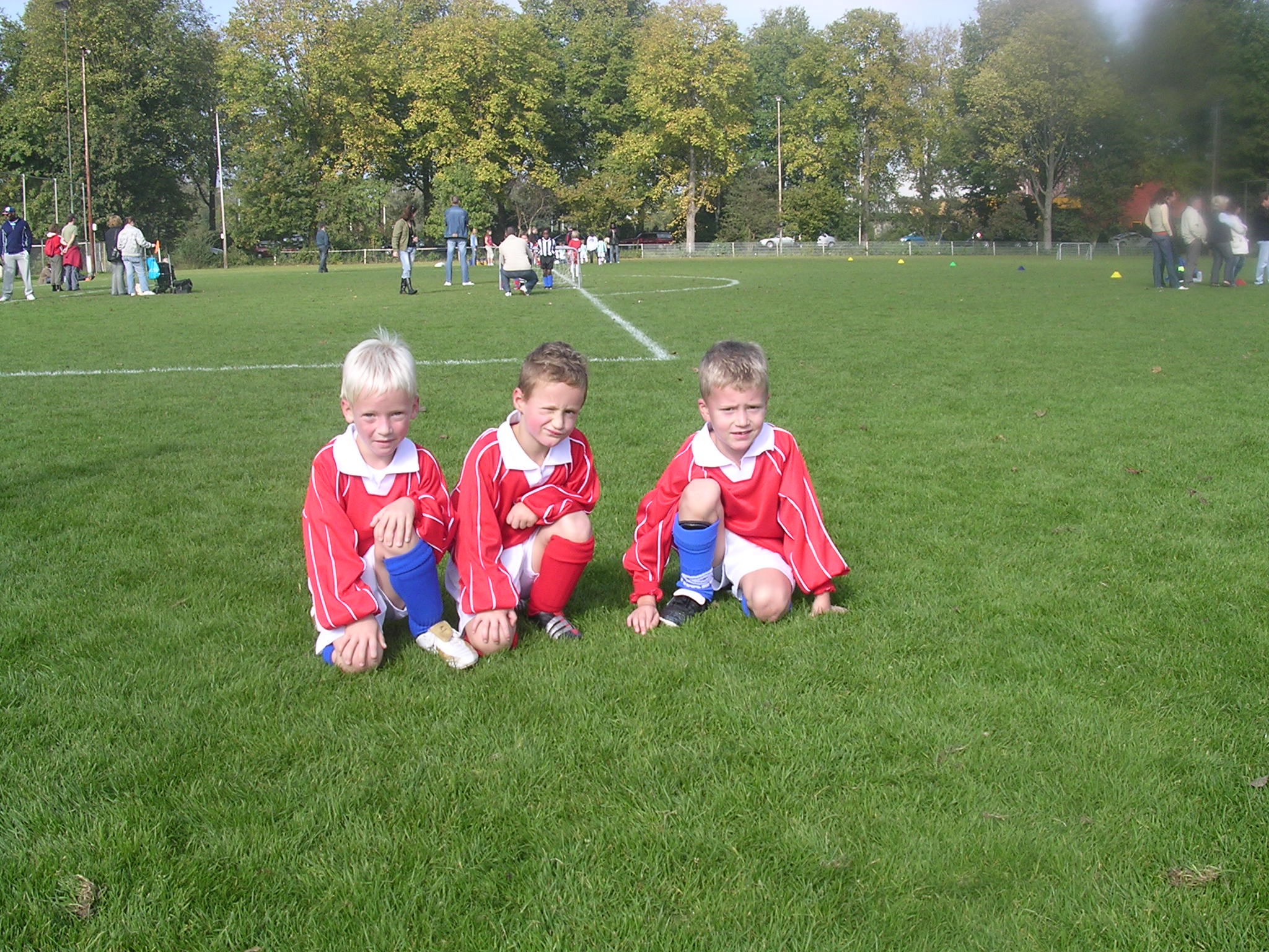Jens,Tim & Ruben van Manchester United (Mini's v.p.v.Purmersteijn)